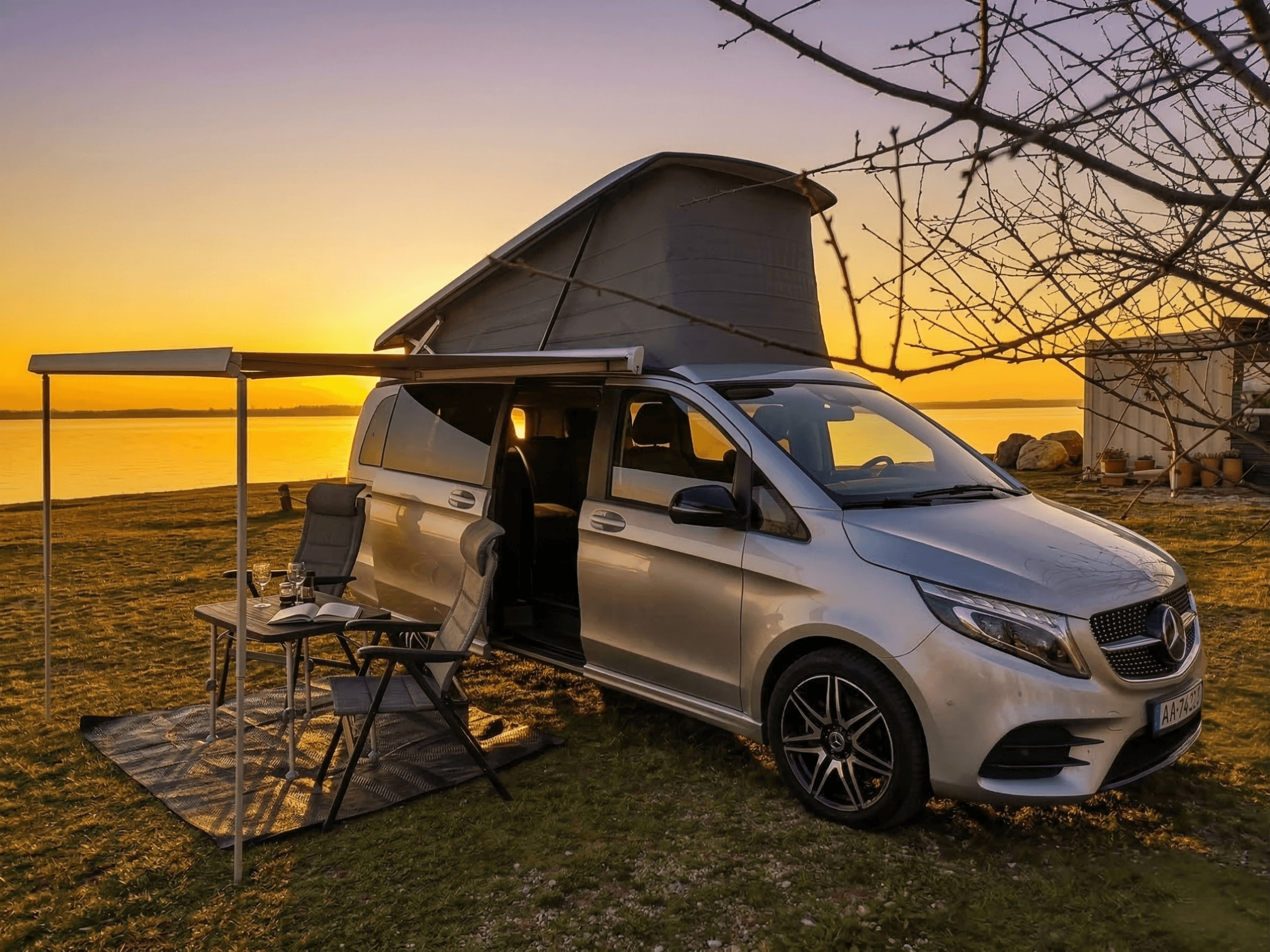 Mercedes Marco Polo camper van in nature